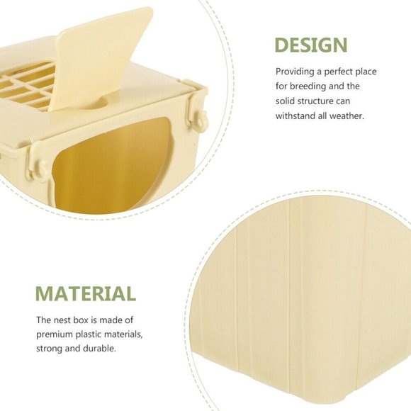 Hanging Bird House Bird Nesting House Hanging Hatching Box 6X pieces - Picture 6 of 8